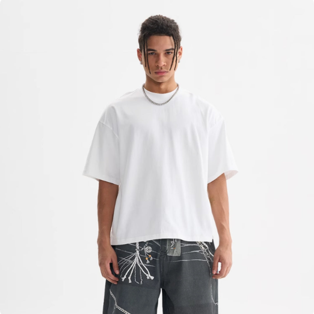 Tall And Versatile Pure Cotton T-shirt American Style