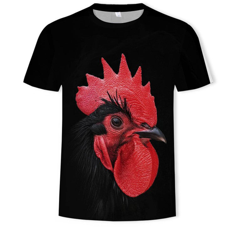 3D Digital Printing Mens Fashion Short Sleeved T Shirt
