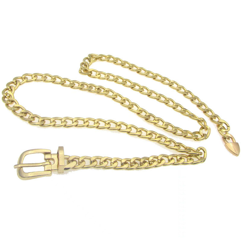 Jewelry European And American Exaggerated Personality Metal Waist Chain Simple
