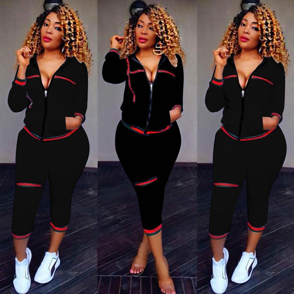 And High Waist Bandage Pants Women Outfits Autumn Clothes