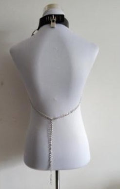 Hot sale explosion PU leather stitching metal chain jewelry