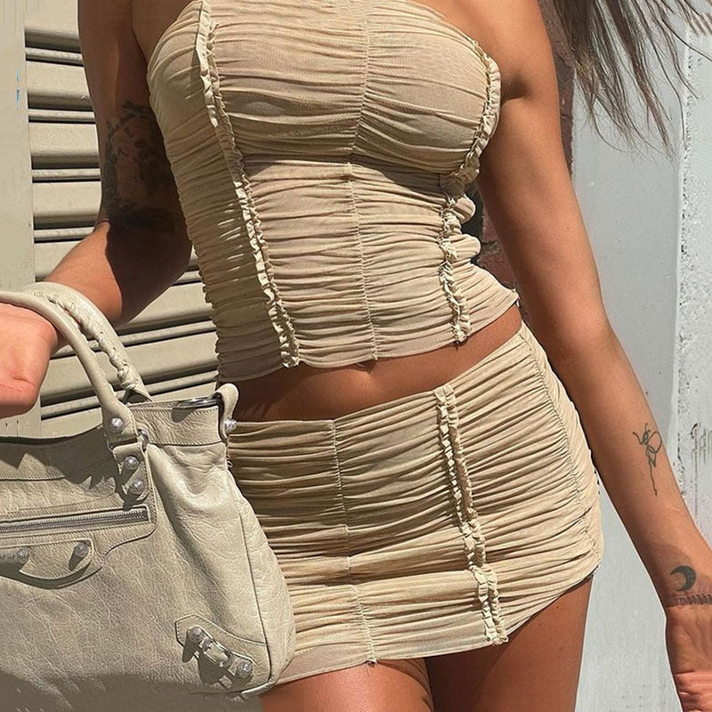 Women's Fashion Personality Mesh Skirt Outfit