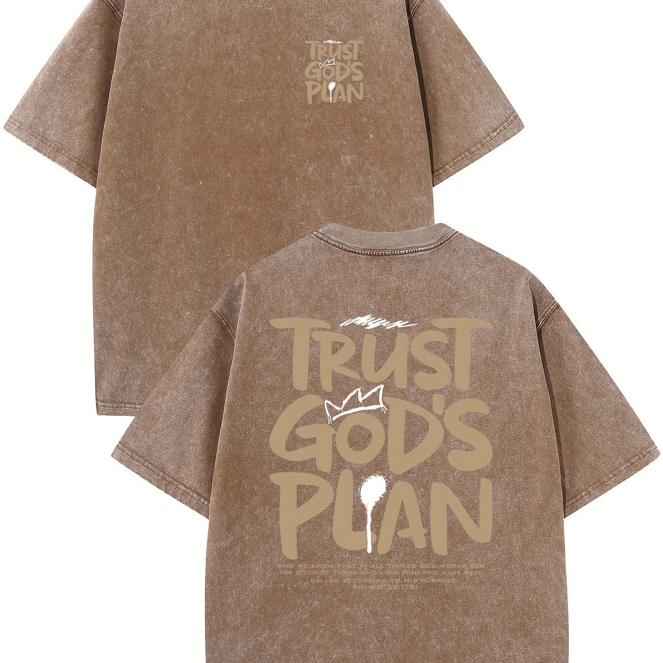 Retro Washed High Quality Cotton Pattern T-shirt
