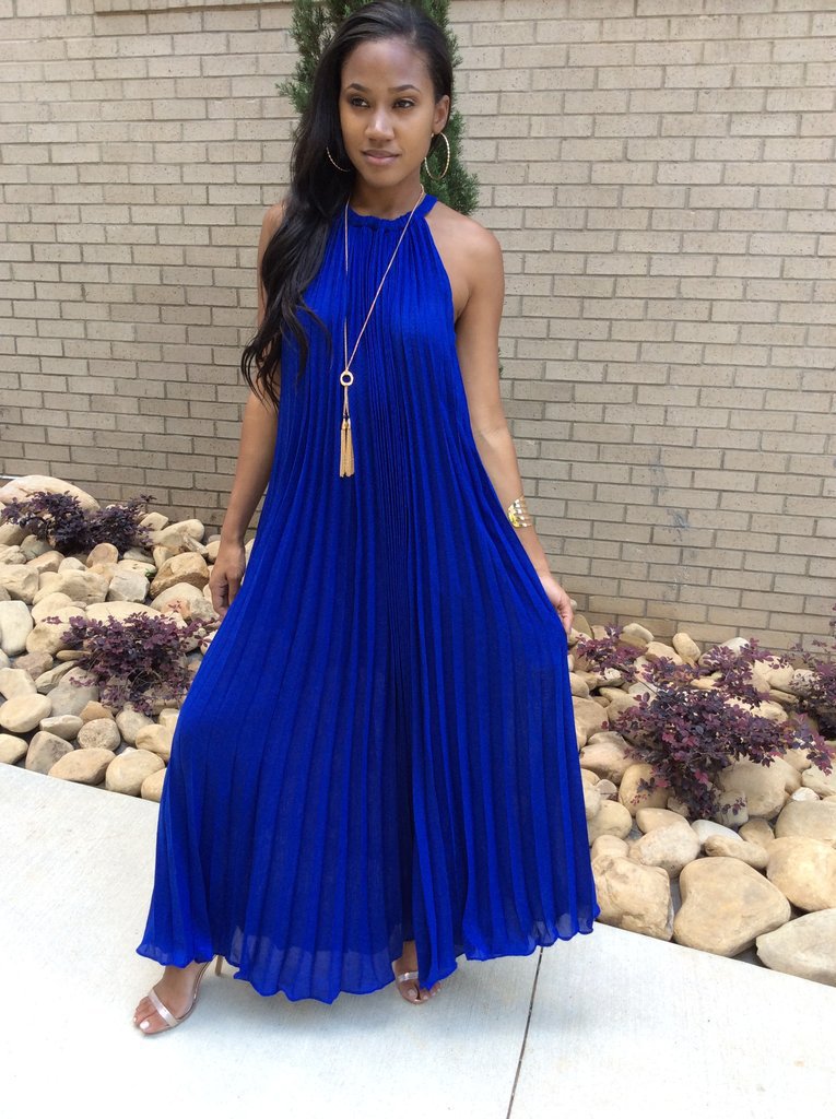 Women's Summer Fashion Sexy Pleated Dress