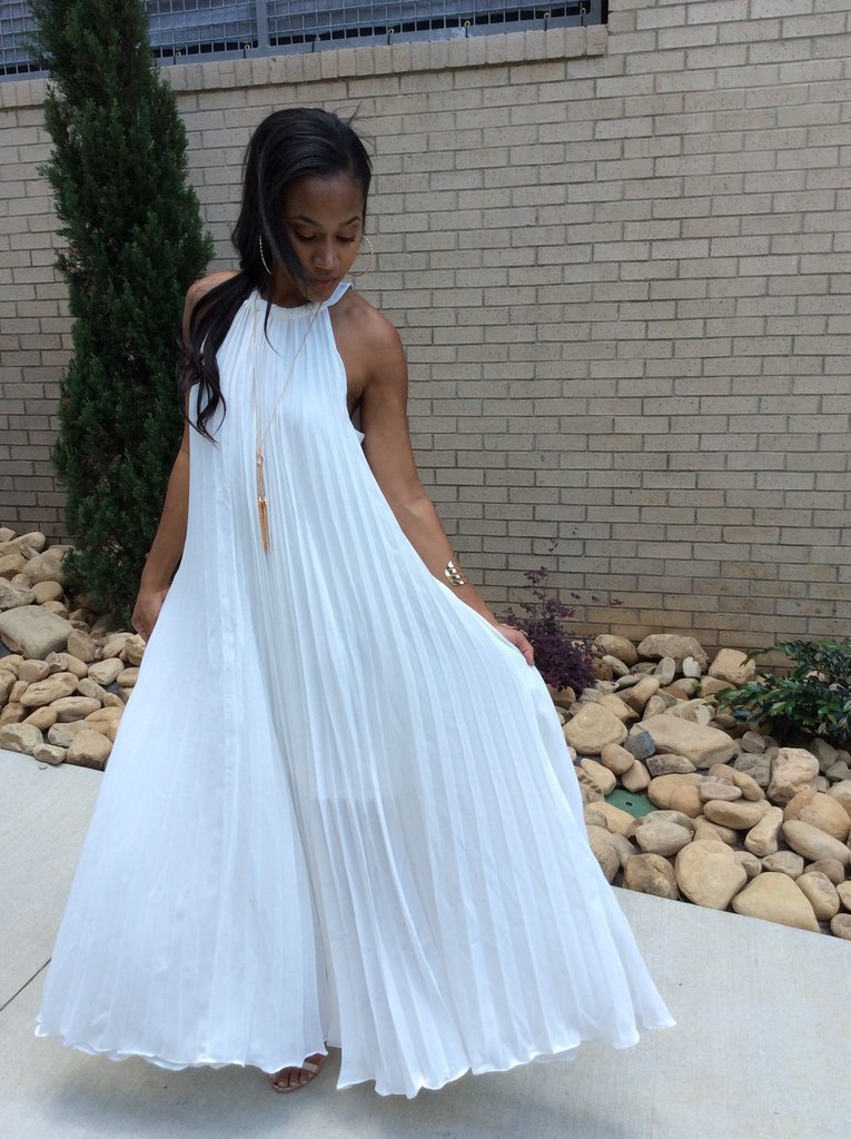 Women's Summer Fashion Sexy Pleated Dress