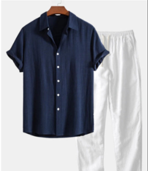 Men's Fashion Shirt Slim Fit Suit