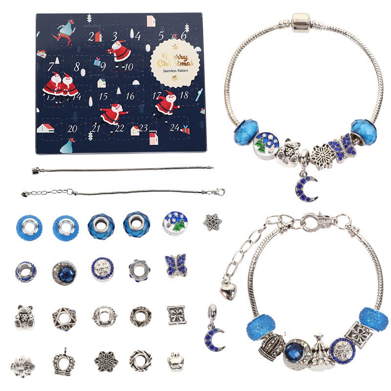 Christmas Bracelet Beads Gift Box Jewelry Set