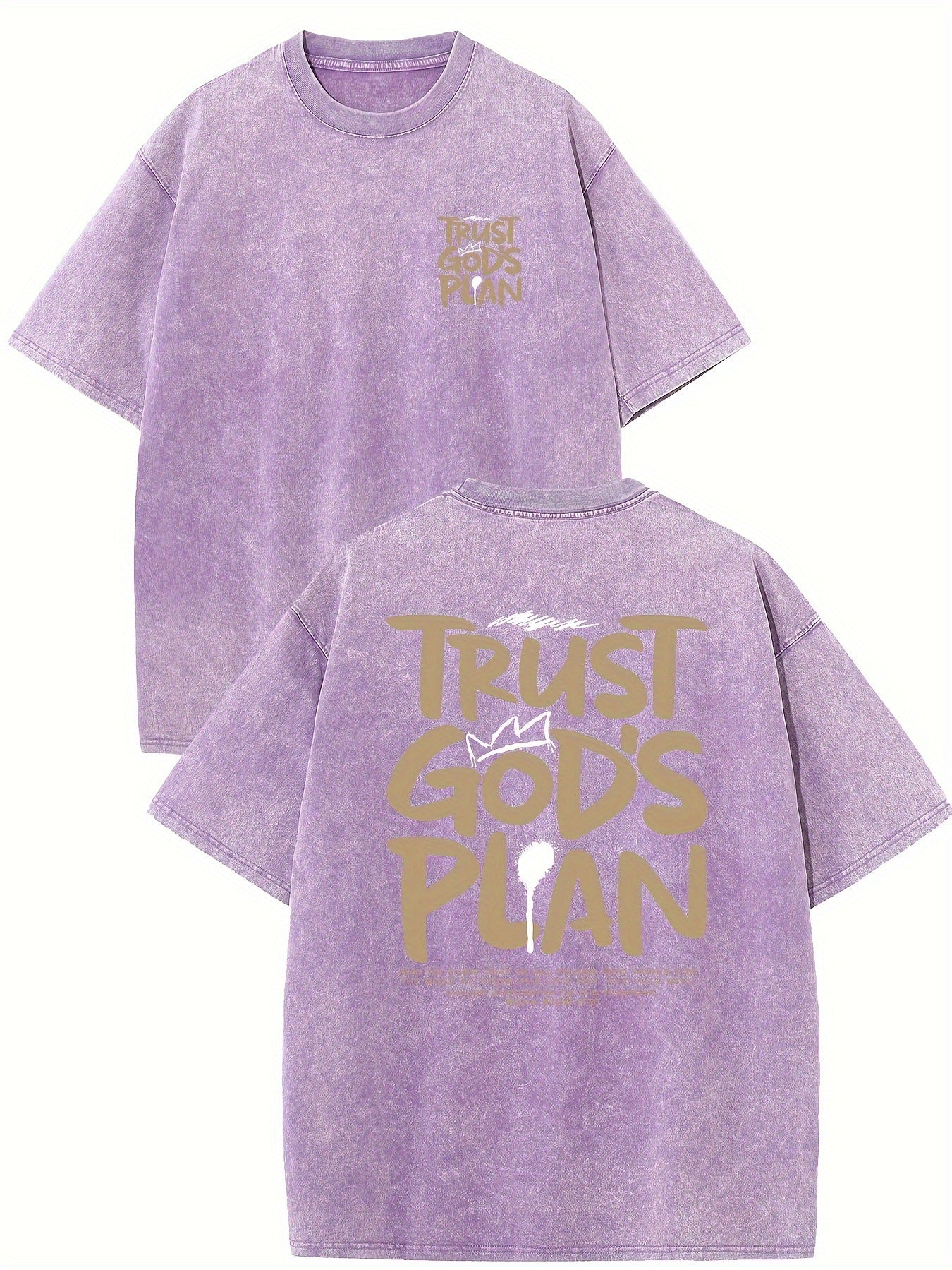 Retro Washed High Quality Cotton Pattern T-shirt