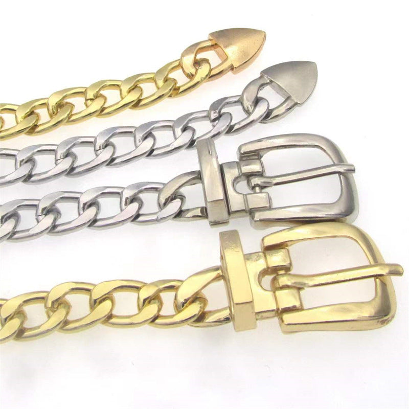 Jewelry European And American Exaggerated Personality Metal Waist Chain Simple