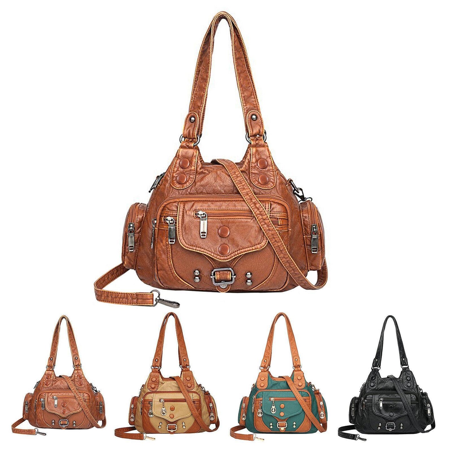 Vintage High Quality Leather Luxury Handbag