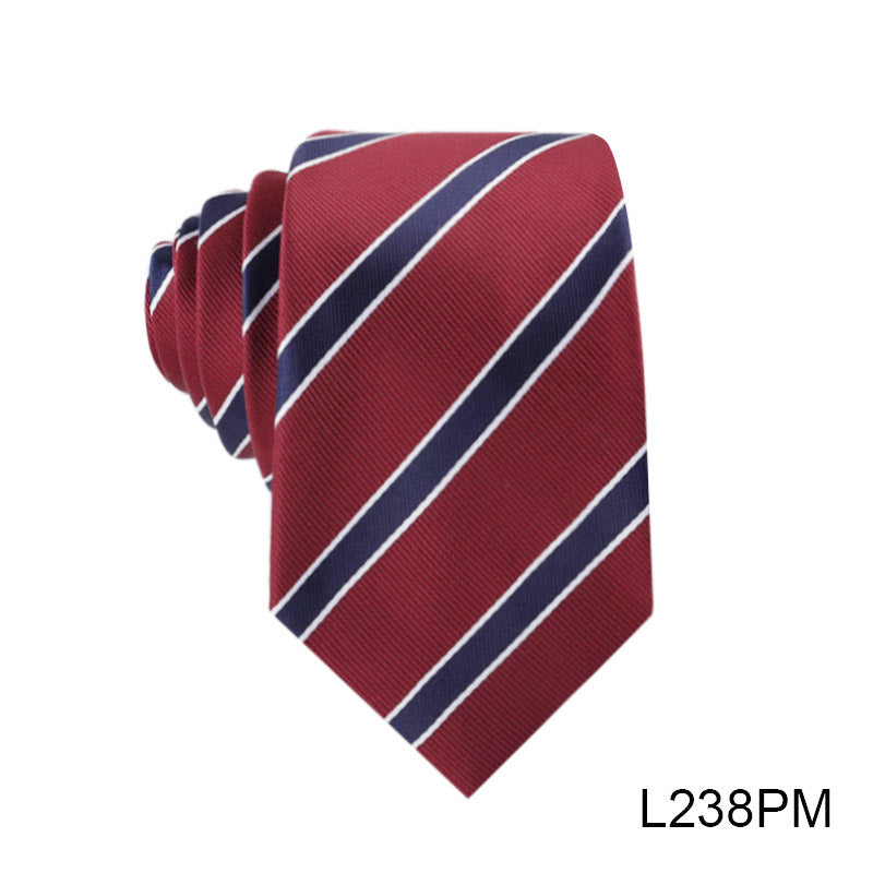 Mens Fashion Vintage Casual Striped Hand-tied Tie