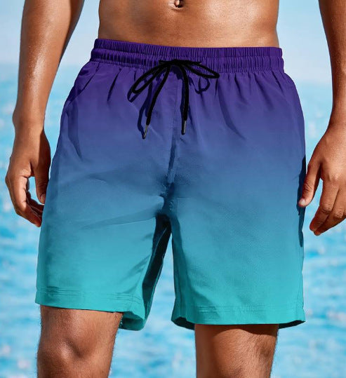 Fashion Gradient Color 3D Digital Printing Men