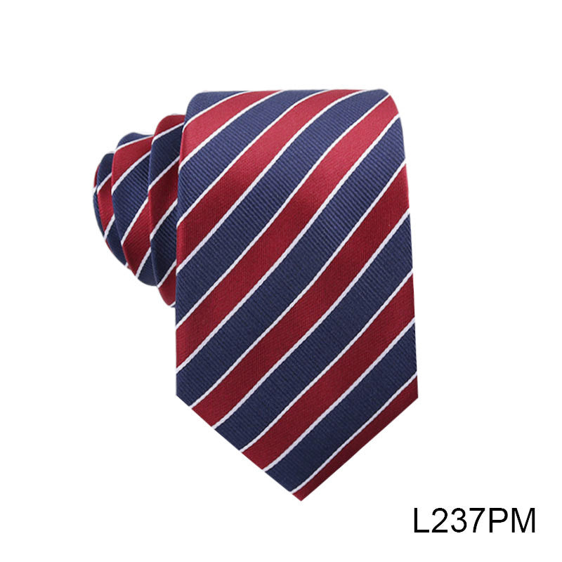 Mens Fashion Vintage Casual Striped Hand-tied Tie