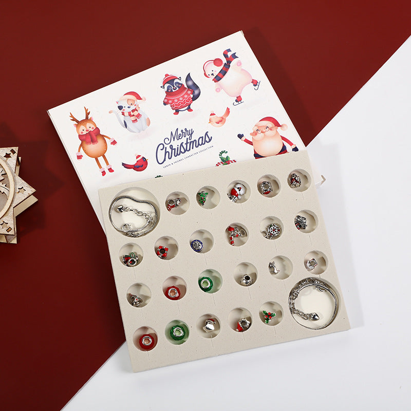 Christmas Bracelet Beads Gift Box Jewelry Set