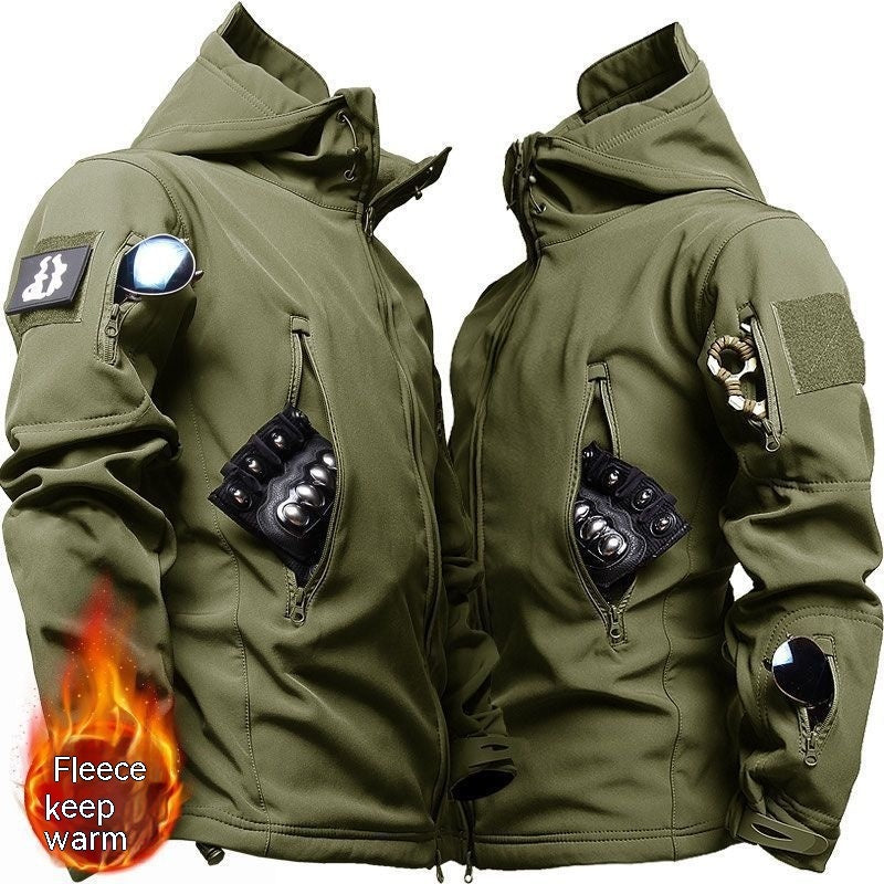 Winter Men's Camouflage Workwear And Assault Suit Set