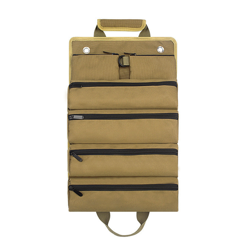 Functional Roll Hardware Package Garden Electrician Woodworking Hardware Kit Car Hardware Tool Storage Bag