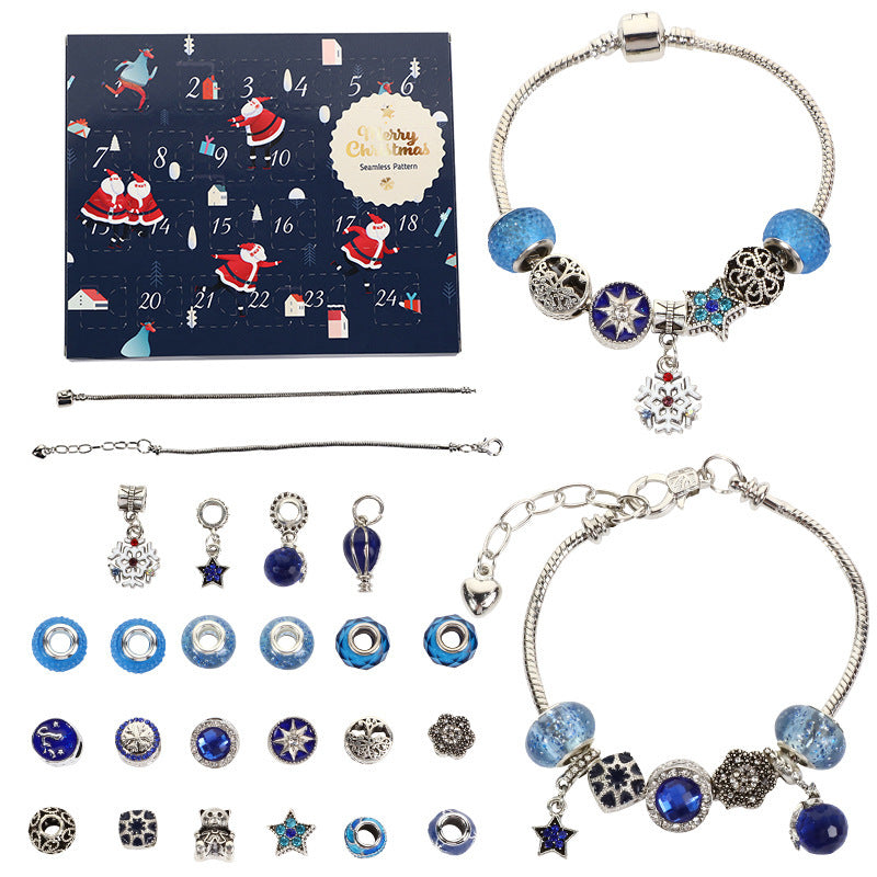 Christmas Bracelet Beads Gift Box Jewelry Set
