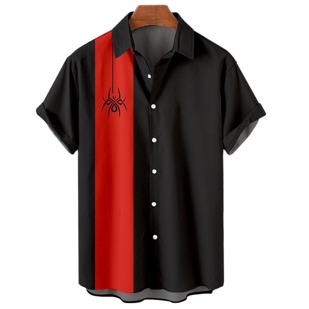 Men's Hawaiian Shirt Casual Button Short Sleeve