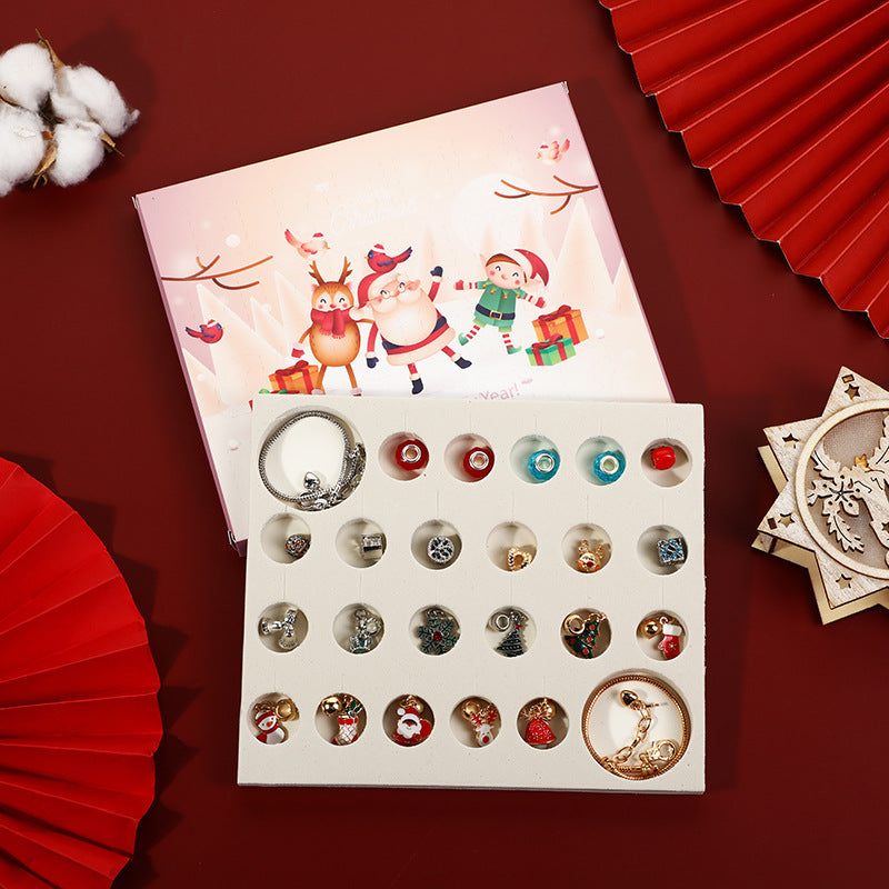 Christmas Bracelet Beads Gift Box Jewelry Set