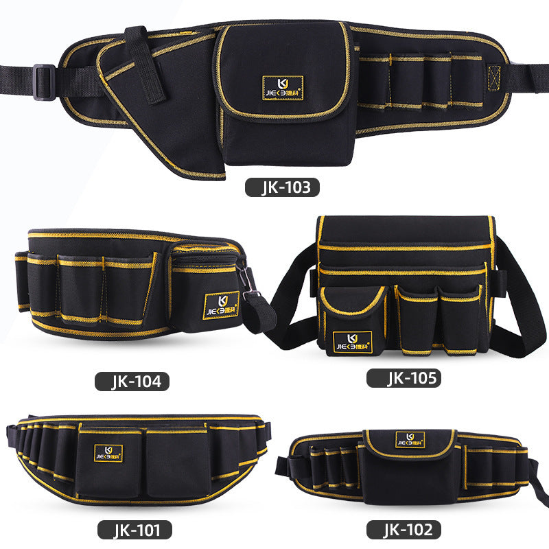 Multifunctional Maintenance Electrician Waist Bag Oxford Cloth Hardware Tool