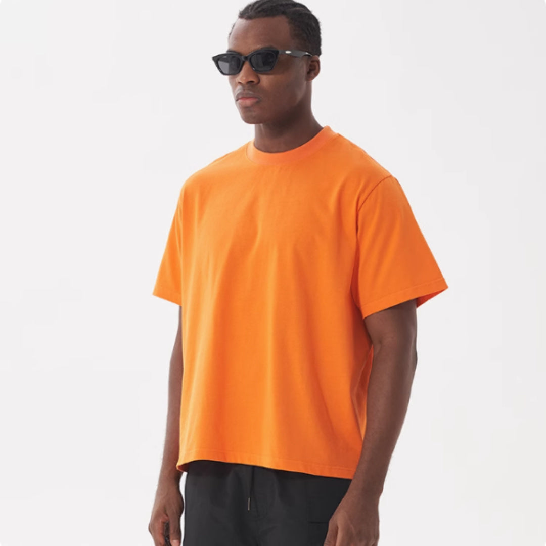 Tall And Versatile Pure Cotton T-shirt American Style