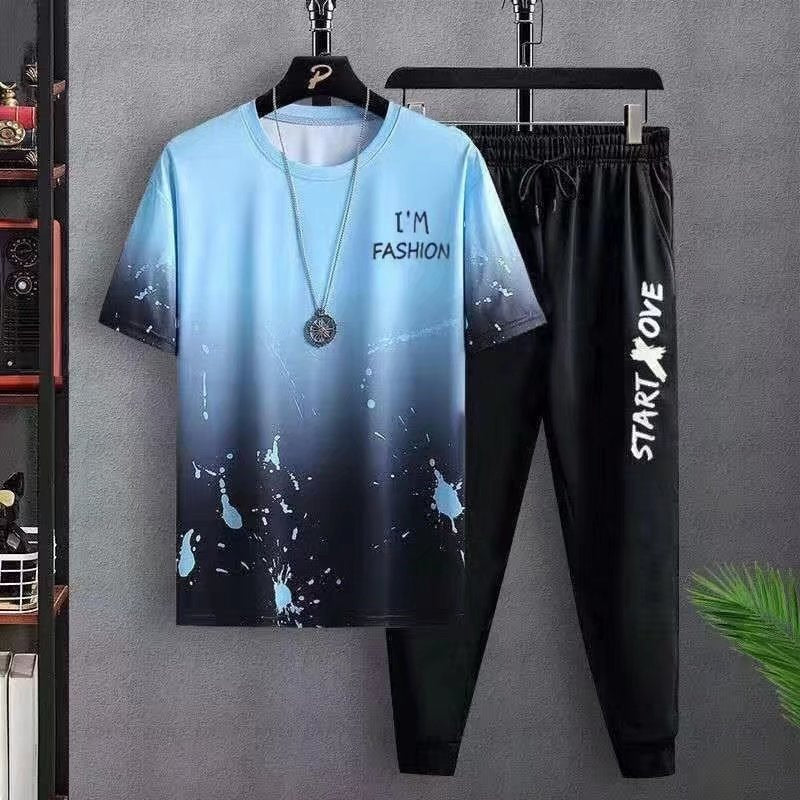 Summer Thin Short-sleeved Trousers Sports Suit