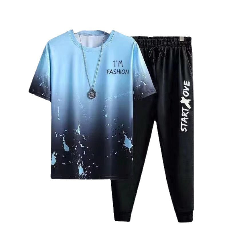 Summer Thin Short-sleeved Trousers Sports Suit