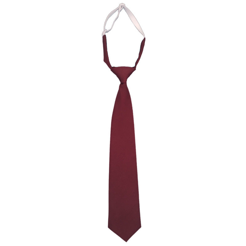 Solid Color Navy Blue Tie Men's Tie