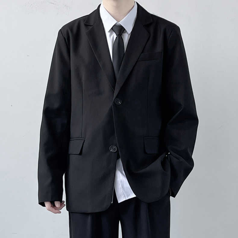 Plus Size Suit Jacket Men's College Style Spring And Autumn