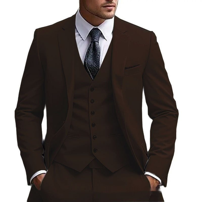 European And American Plus Fat Foreign Trade Plus Size Suit Three-piece Suit