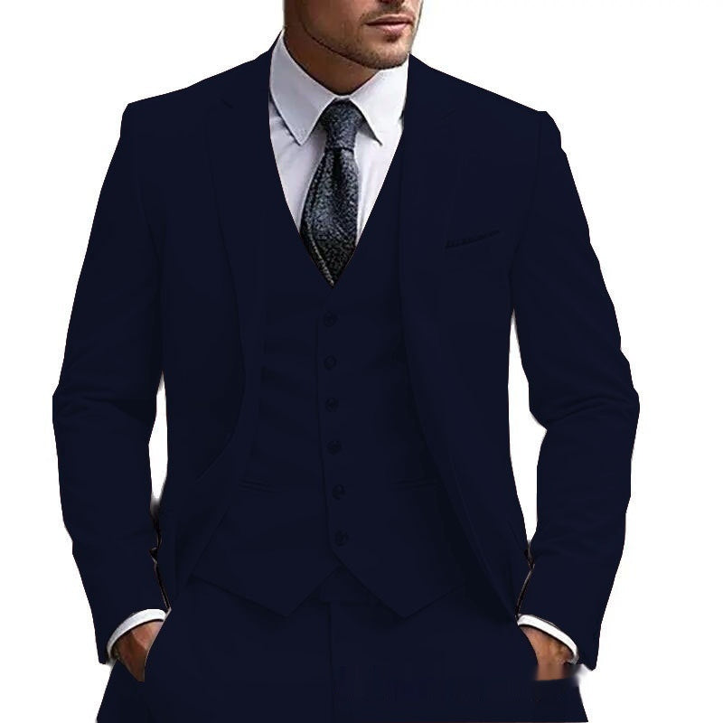 European And American Plus Fat Foreign Trade Plus Size Suit Three-piece Suit