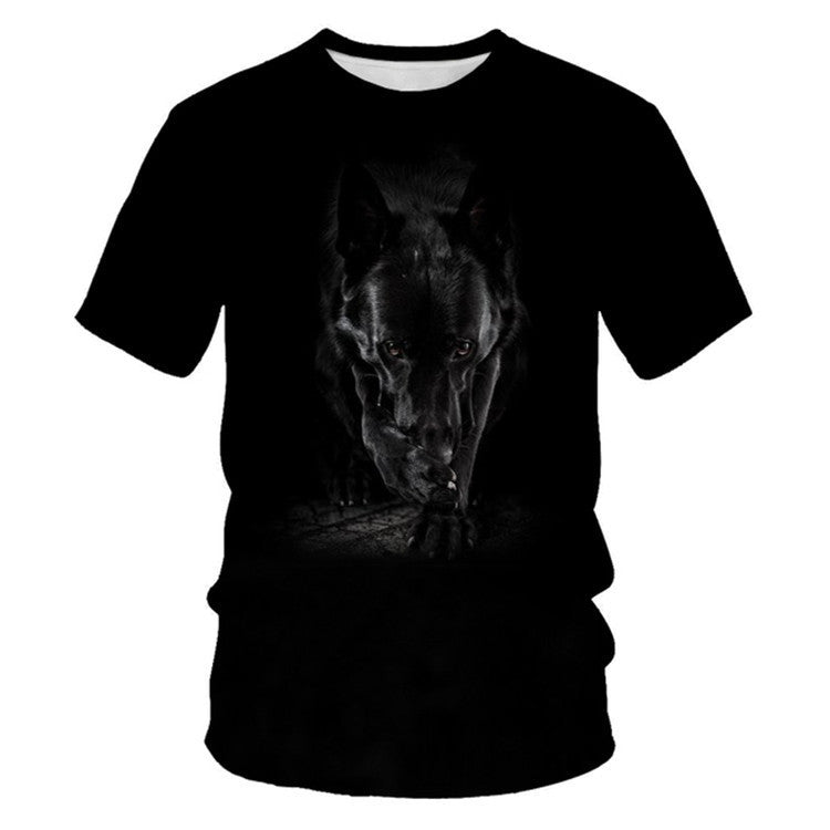 3D Digital Printing Mens Fashion Short Sleeved T Shirt